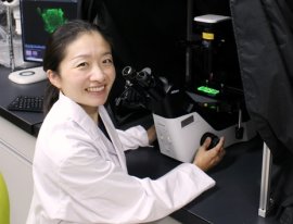 理大で研究を続けている岩井さん 理大で研究を続けている岩井さん