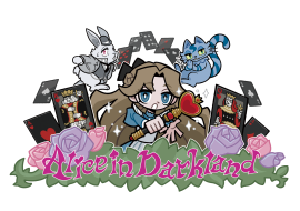 新アトラクション「アリス イン ダークランド」ロゴ 新アトラクション「アリス イン ダークランド」ロゴ