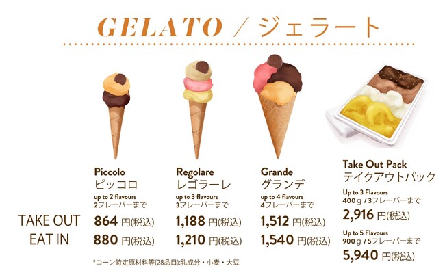 オレンジとザクロを合わせた、ほろ苦い大人の味わいの新作ジェラート「オータムエッセンス」が9月20日（金）より期間限定発売