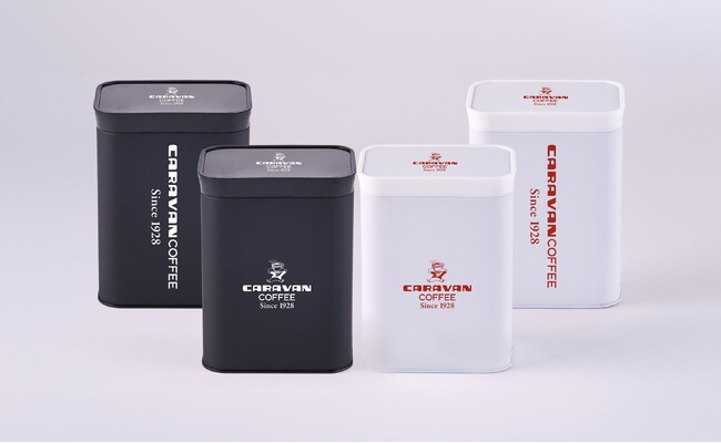 キャラバンコーヒー スクエア型オリジナル保存缶 新発売！