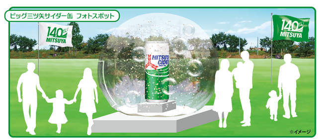 花菜ガーデンで『三ツ矢サイダーコラボFes.』開催