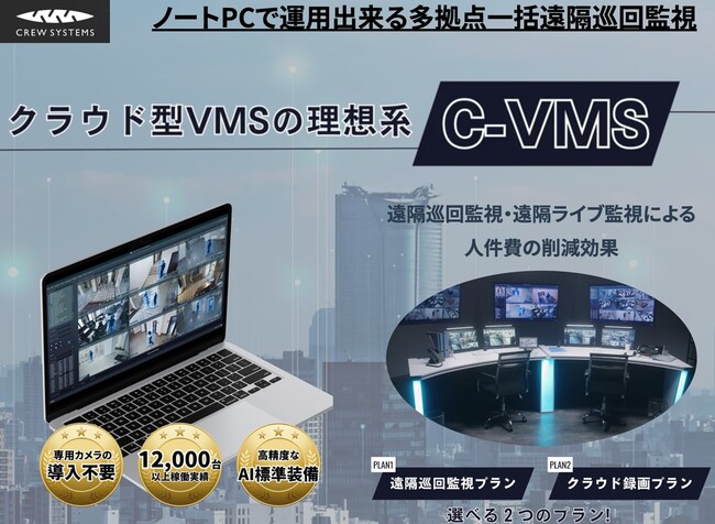 クリューシステムズ、フルクラウド型監視カメラサービスを大幅グレードアップ