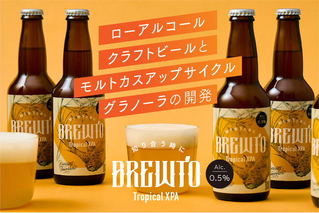 飲む人も飲まない人も「気分はホロ酔い」で乾杯してほしい！クラフトビールと同じ素材・製法にこだわり抜いたAlc.0.5% のローアルコールクラフトビール「BREWTO（ブリュート）」誕生