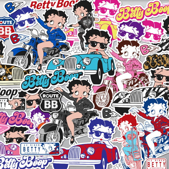 アメリカ生まれのキュートなキャラクター「Betty Boop(TM)（ベティー ブープ(TM)）」のステッカーがシンクイノベーション株式会社より発売されます！