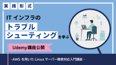ITインフラのトラブルシューティングを実践形式で学ぶ、インフラエンジニアのためのUdemy講座を提供開始