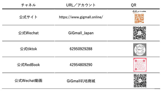 日本直販 中国むけ越境EC「GiGmall（ギグモール）」での販売を開始