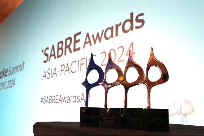オズマピーアール、『SABRE Awards Asia-Pacific 2024』において6作品がファイナリストに入選し、うち3作品がWinner受賞！