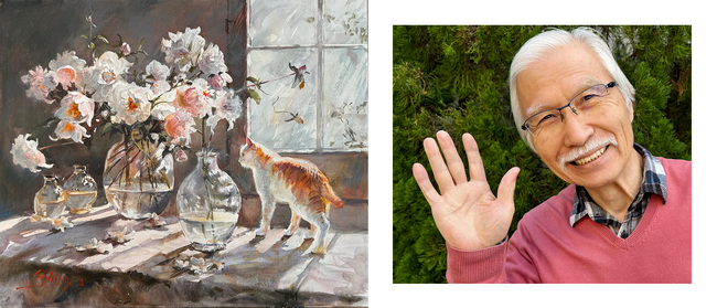 【絵画展】Xで衝撃すぎる4コマ「そうはならんやろ」でお馴染み、水彩画家の柴崎おじいちゃん先生が、東京西新宿で10月3日（木）～10月8（火）にかけて個展を開催。