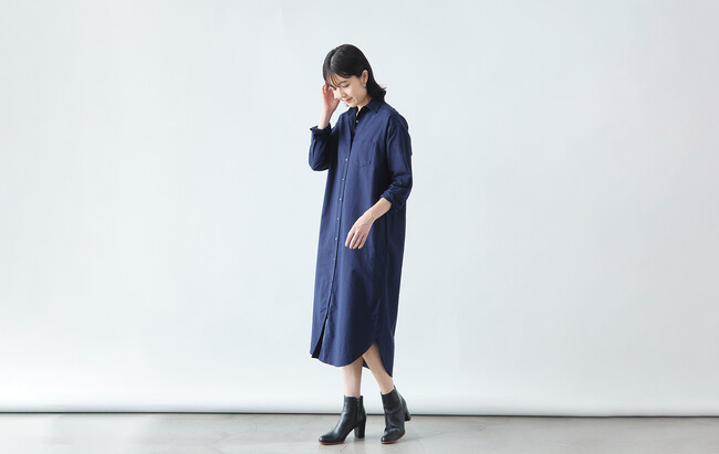 熊本のシャツ工場 HITOYOSHI×ファクトリエのコラボレーション！大人女性のための着回し力抜群な”究極のシャツワンピース”登場