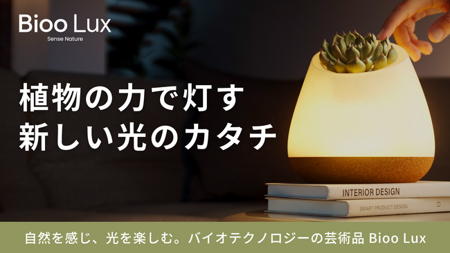【日本初上陸】植物に触れると光が灯る、まったく新しい照明「Bioo Lux-バイオラックス-」が応援購入サービスMakuakeにて先行予約販売開始！