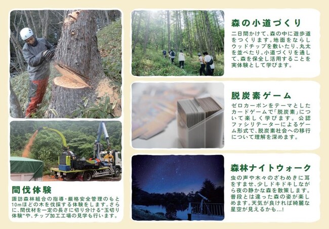 天竜川流域　森里川海プロジェクト第1回「もりぐらしFESTIVAL」2024 年 10 月 5 日（土）・６ 日（日）開催