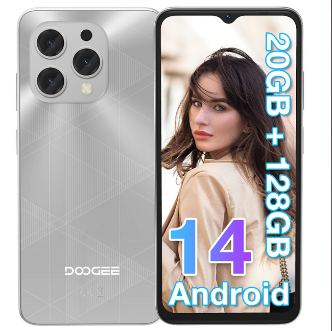 【2500円特別割引中】DOOGEE 2024年9月新品登場 SIMフリーの「N55PLUS」Android 14 スマホ