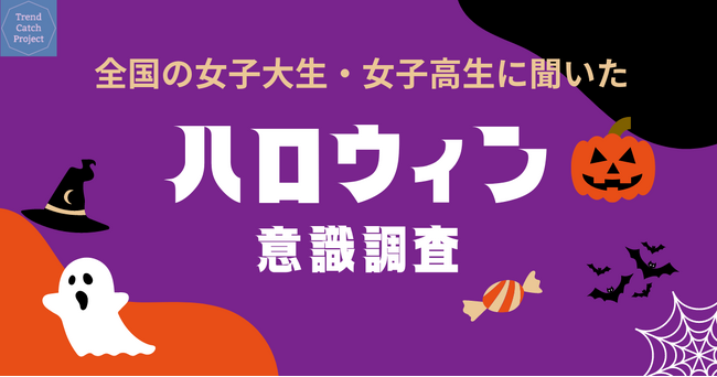 女子学生マーケティング集団「Trend Catch Project」が、「若年層女性のハロウィン意識調査」を実施