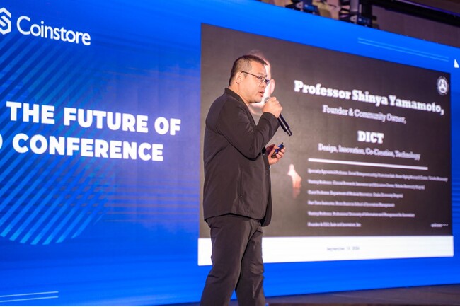 DICT創設者・代表の山本晋也が世界的な暗号通貨取引所であるCoinstore主催のイベント「SHAPING THE FUTURE OF WEB3.0 CONFERENCE」に登壇
