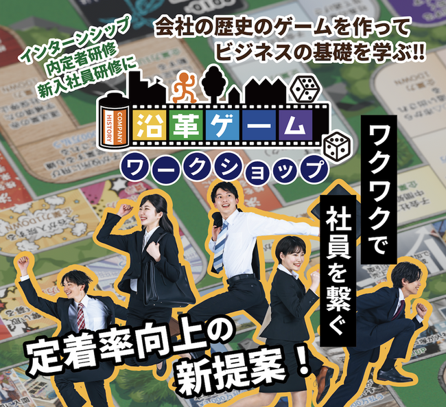 自分の会社を好きになる新入社員研修「沿革ゲームを作ろうプロジェクト研修」提供開始