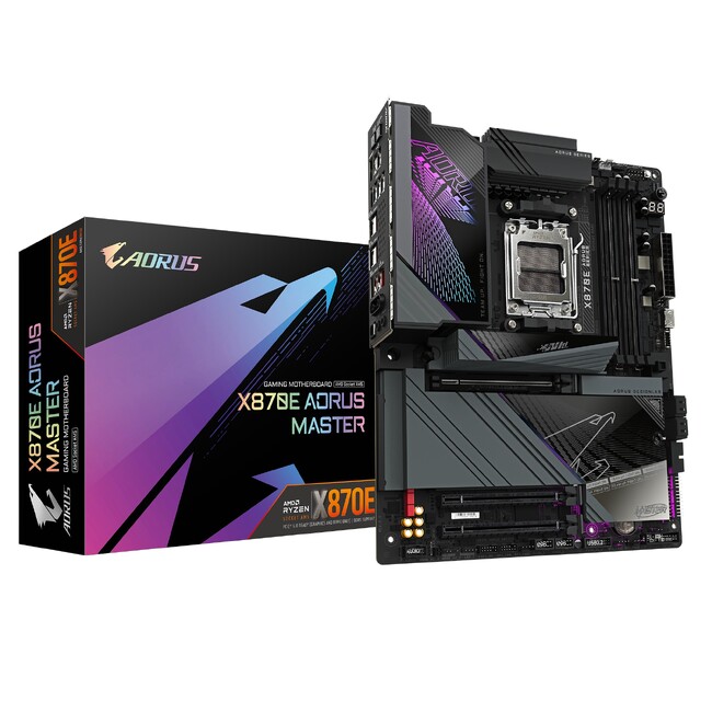 GIGABYTE社製 AMD X870E / X870 チップセット搭載 AORUS シリーズマザー５製品発売