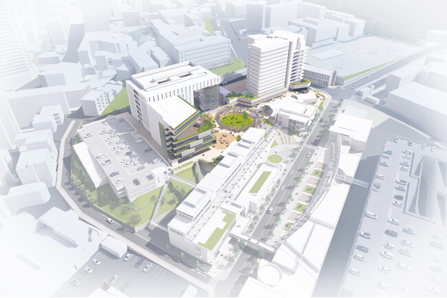 「星が丘ボウル」跡地を複合再開発　　　　　　　　　　　　　　　　　一期工区を2025年2月に着工、2027年春のオープンを目指します。