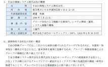 【大同生命】T&D情報システム株式会社の直接保有子会社化について