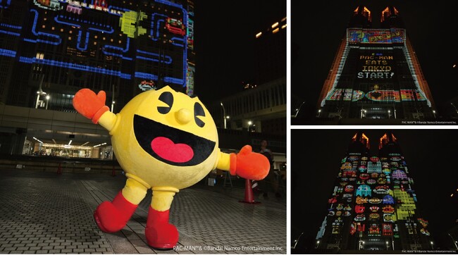 ３５万人が訪れた東京の夜の観光スポットに人気ゲーム「パックマン」が登場！ 都庁舎プロジェクションマッピング「TOKYO Night & Light」
