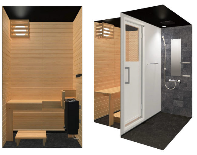 60年の信頼と実績の老舗メーカーが作る業界初※のシステムバスルーム工法のプライベートサウナ。サウナ＆シャワールーム「Lilla Sauna(リラサウナ)」が新登場！