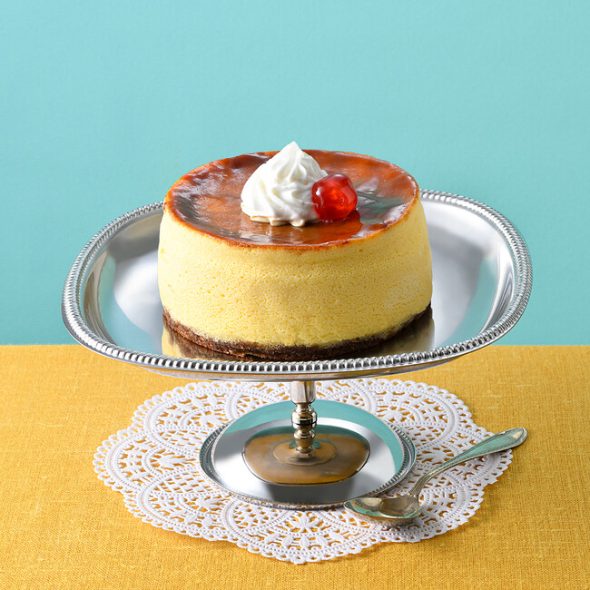 【プリンなの？ケーキなの？？】まるでプリンアラモード！～カスタードクリームがとろける～遊び心満載のチーズケーキが新発売！