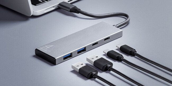 USB 10Gbps対応、薄型アルミタイプのUSB Type-Cハブを発売
