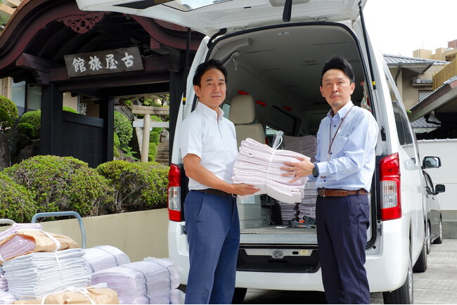 熱海の老舗温泉宿「古屋旅館」が不要となった浴衣800着を老人ホームに寄贈