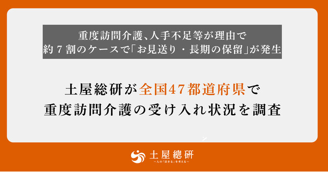 重度訪問介護、人手不足等が理由で約7割のケースで「お見送り・長期保留」が発生