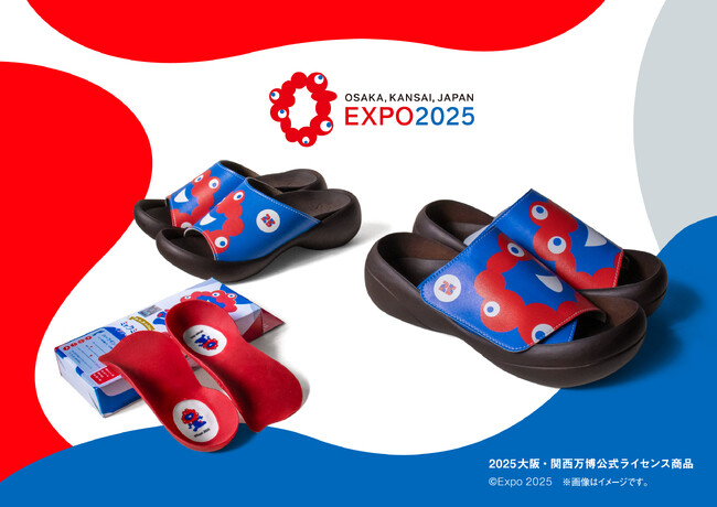 履けるミャクミャク　2025大阪・関西万博公式ライセンス商品　 「ミャクミャク サンダル＆インソール」 新登場