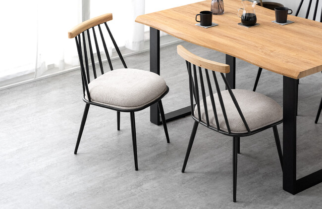 【タンスのゲン】ダイニングの食べこぼしなどの汚れも洗濯で解決！座面のカバーを取り外して洗える“ダイニングチェア”が新登場