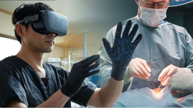 触覚と連動したVRトレーニング装置の特許取得!