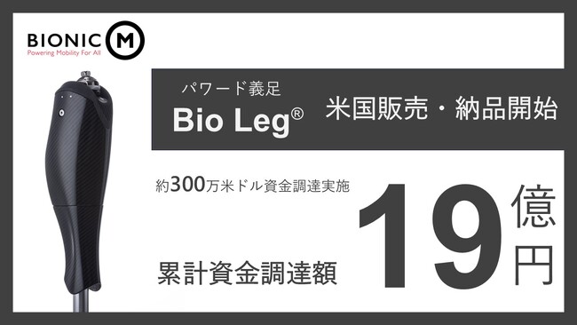 BionicM株式会社、米国市場への進出加速に向け資金調達を完了