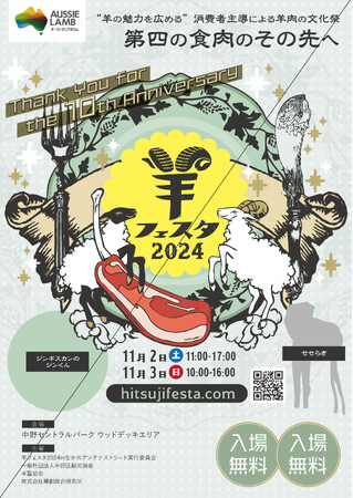 羊フェスタ2024inなかのアンテナストリート今年も開催! おかげさまで開始10年!
