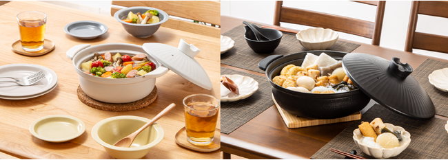 後片付けが超ラクに。超軽量で焦げつきにくい土鍋風卓上鍋がリニューアルして登場。