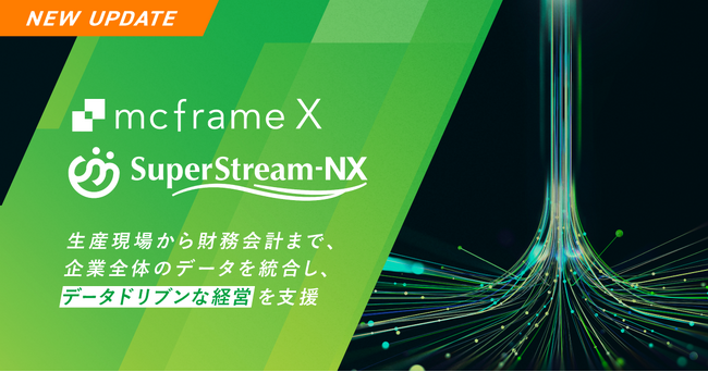 ものづくりクラウドERP「mcframe X」と「SuperStream-NX」が連携