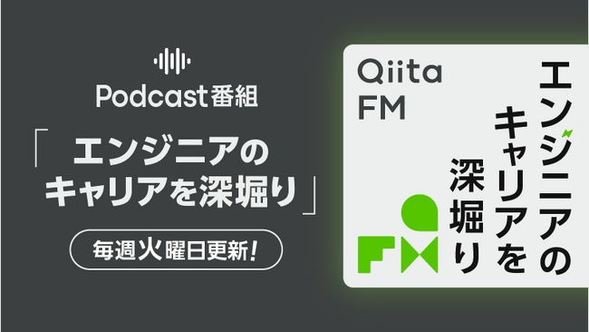 KDDIアジャイル開発センター社 テックエバンジェリスト 御田 稔（みのるん）氏が出演！日本最大級のエンジニアコミュニティ「Qiita」がPodcast番組『Qiita FM』の最新エピソードを公開