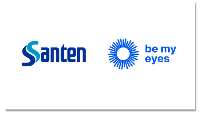 Santenと視覚障がい者を支援する「Be My Eyes」がコーポレートボランティア提携