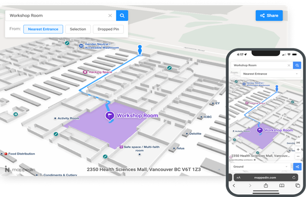 ジオテクノロジーズがMappedinの屋内デジタル地図ソリューションの販売を開始
