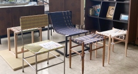 北欧の椅子でおなじみの、お洒落素材!“ペーパーコード”で手作りするカラフルなスツールが、佐賀の家具メーカー・ガルトの展示会に初登場 北欧の椅子でおなじみの、お洒落素材!“ペーパーコード”で手作りするカラフルなスツールが、佐賀の家具メーカー・ガルトの展示会に初登場