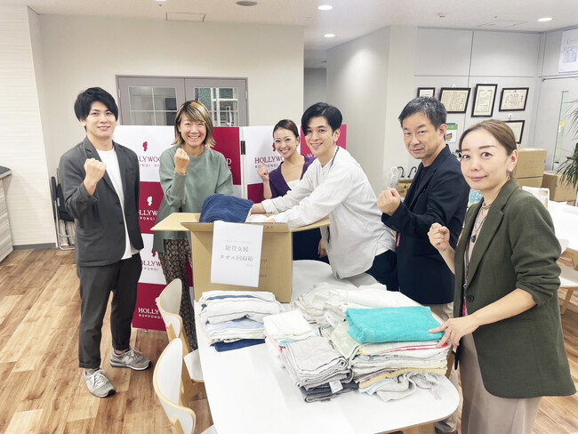 能登半島の復興を応援したい。社内の呼びかけで、家に眠っている使用済やいらなくなった‟古いタオル”を収集し、支援団体を通じて寄付しました。