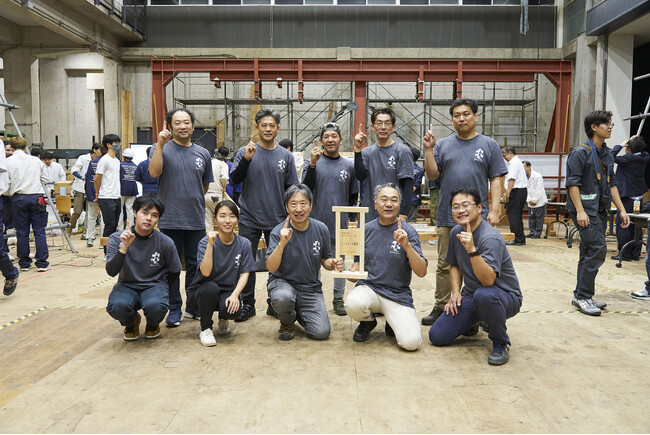 木造耐力壁の強さ日本一を決める第7回「カベワンGP」開催　　　　AQチーム匠、3年連続トーナメント優勝！！