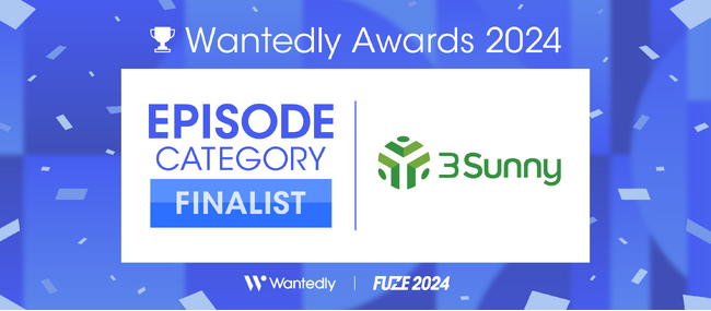 3Sunnyが「Wantedly Awards 2024」40,000社の中から2部門でノミネート