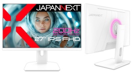 JAPANNEXTが27インチ IPSパネル搭載 200Hzに対応したホワイトカラーのフルHDゲーミングモニターを25,980円で10月11日(金)に発売 JAPANNEXTが27インチ IPSパネル搭載 200Hzに対応したホワイトカラーのフルHDゲーミングモニターを25,980円で10月11日(金)に発売