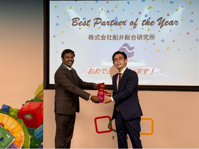 船井総合研究所、Zoho Inspireにて『ベスト・パートナー・オブ・ザ・イヤー』を受賞