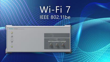 WLAN用測定器がWi-Fi 7 2x2 MIMOのRF送受信特性評価に対応