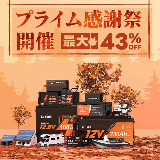 【LiTime × Amazonプライム感謝祭】今までない最安値！今が買い時！