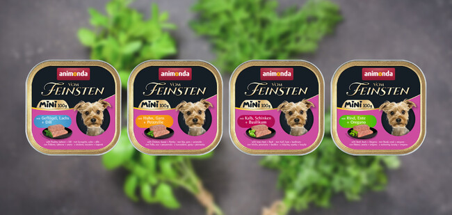 ドイツ「アニモンダ」から香り高いハーブと上質な肉素材を組み合わせた新たな犬用コンプリートフード「フォムファインステン ミニ」が新登場！