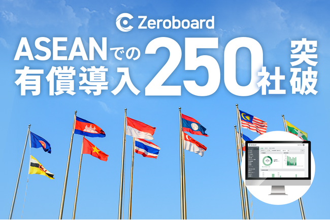GHG排出量算定・可視化ソリューション「Zeroboard」ASEANでの有償導入社数が250社を突破