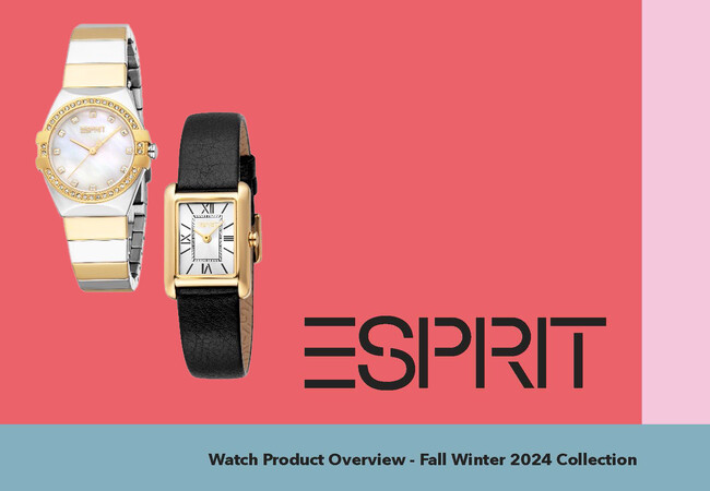 カリフォルニア発の「ESPRIT（エスプリ）」から、2024秋冬コレクション「ガメオシリーズ」「チェルカシリーズ」を含む４シリーズの腕時計がリリース！！