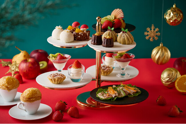 【国産いちごなど旬のフルーツが彩るクリスマススイーツ】国産青果の魅力を伝えるカフェ＆レストラン「DEK 青山」に「クリスマスアフタヌーンティー」が新登場（11/6～12/25）